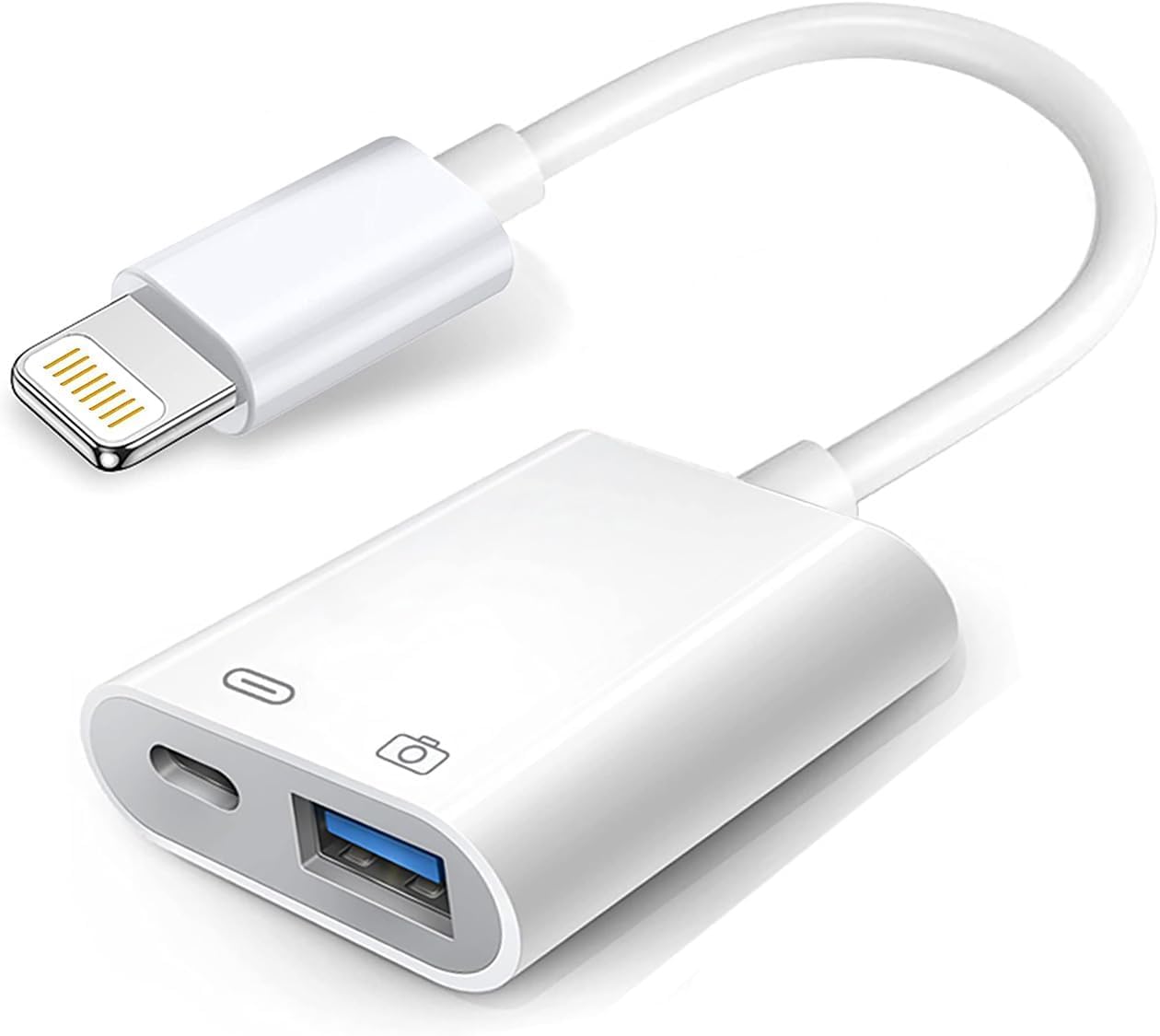 Amazon.com: Apple Lightning to USB Camera Adapter with Charging